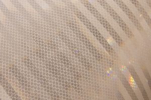 Interlocking mesh material for oversize load signs